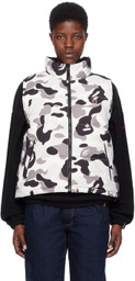 BAPE Gray ABC Camo Reversible Down Vest
