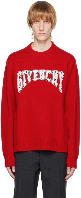Photo: Givenchy Red Crewneck Sweater