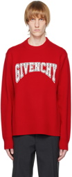 Givenchy Red Crewneck Sweater