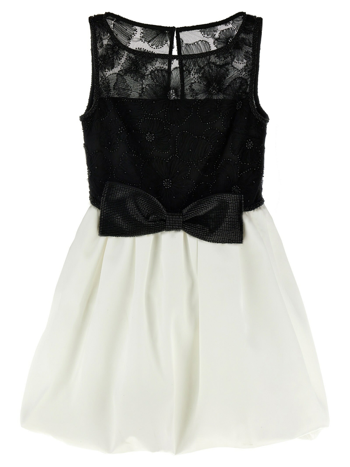 black mini latex dress self-portrait - White Crepe Bow Mini Dress main image 0