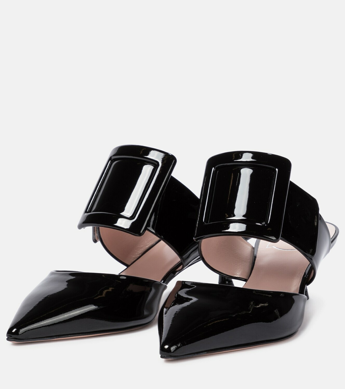 サンダル・ミュール ROGER VIVIER VIV IN THE CITY LEATHER MULES Viv' in The City Mules in leather Off White Woman