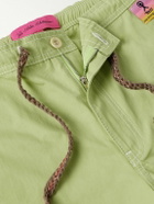 The Elder Statesman - Silvano Straight-Leg Cotton-Drill Trousers - Green