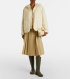 Moncler Hylesine wool and cotton-blend down jacket