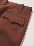 Needles - Straight-Leg Embroidered Crepe Trousers - Brown