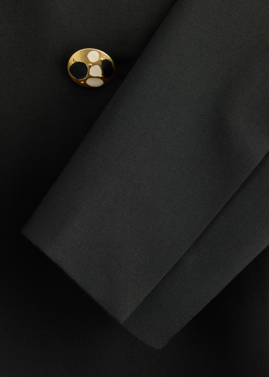 Clea Munro Belted Coat Black