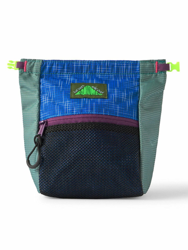 Photo: Brain Dead - Logo-Appliquéd Mesh-Trimmed Ripstop Pouch