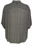 AMI PARIS - Check Print Viscose Crepe Shirt