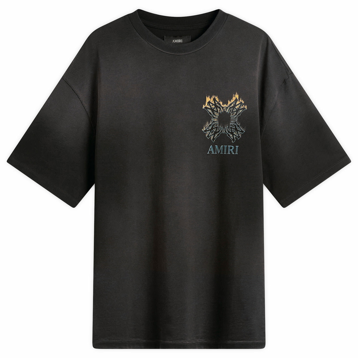 AMIRI - Logo-Print Distressed Cotton-Jersey T-Shirt - Black Amiri