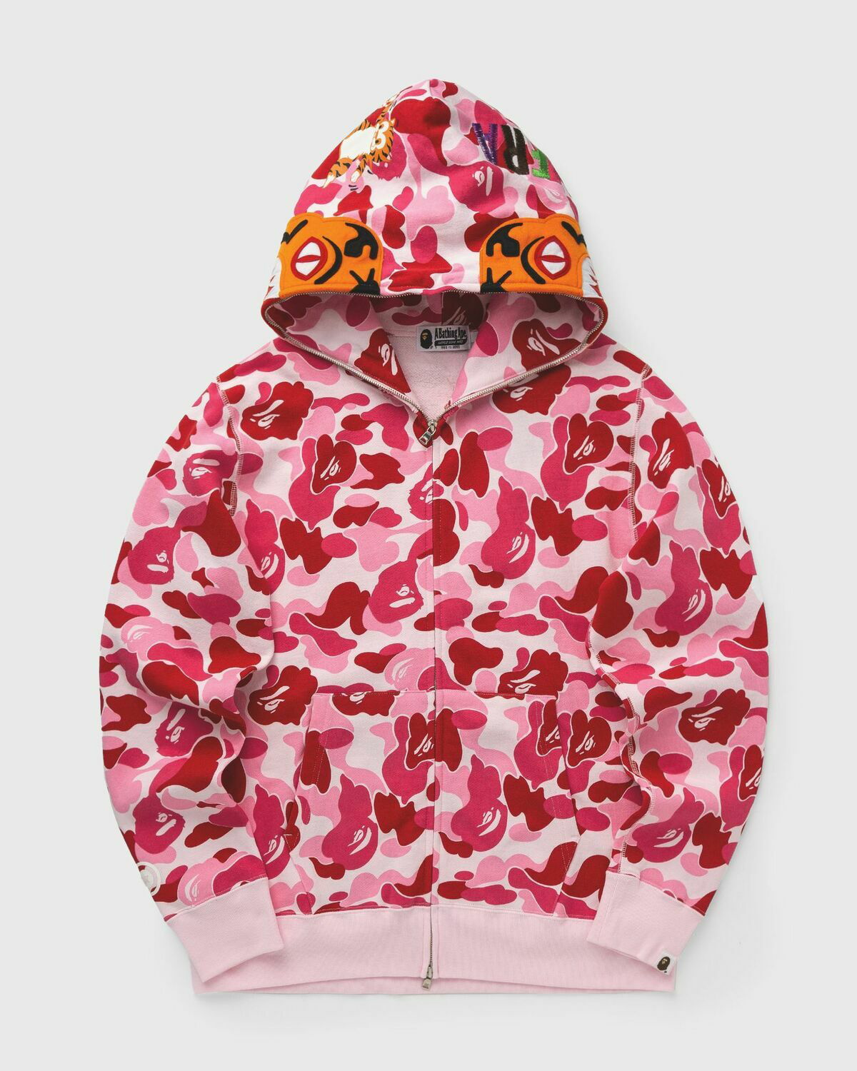 A Bathing Ape Abc Camo Tiger Full Zip Hoodie Pink Mens Hoodies Zippers A Bathing Ape