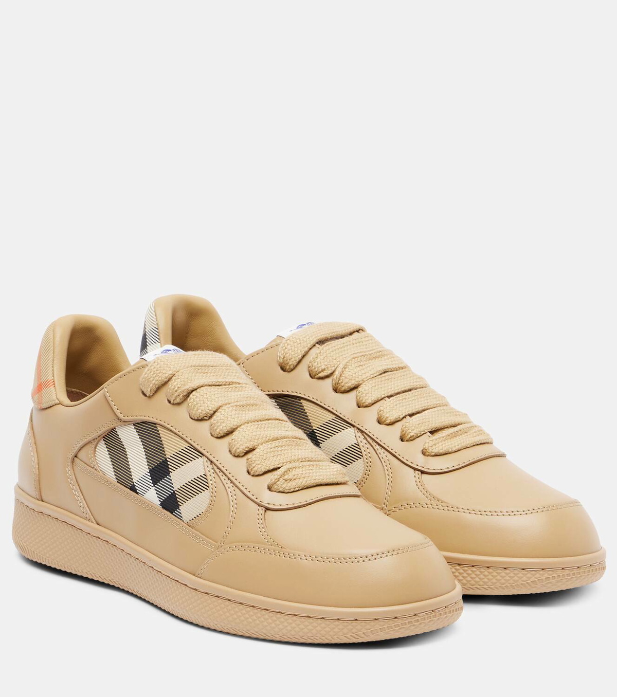 Burberry Burberry Check leather sneakers