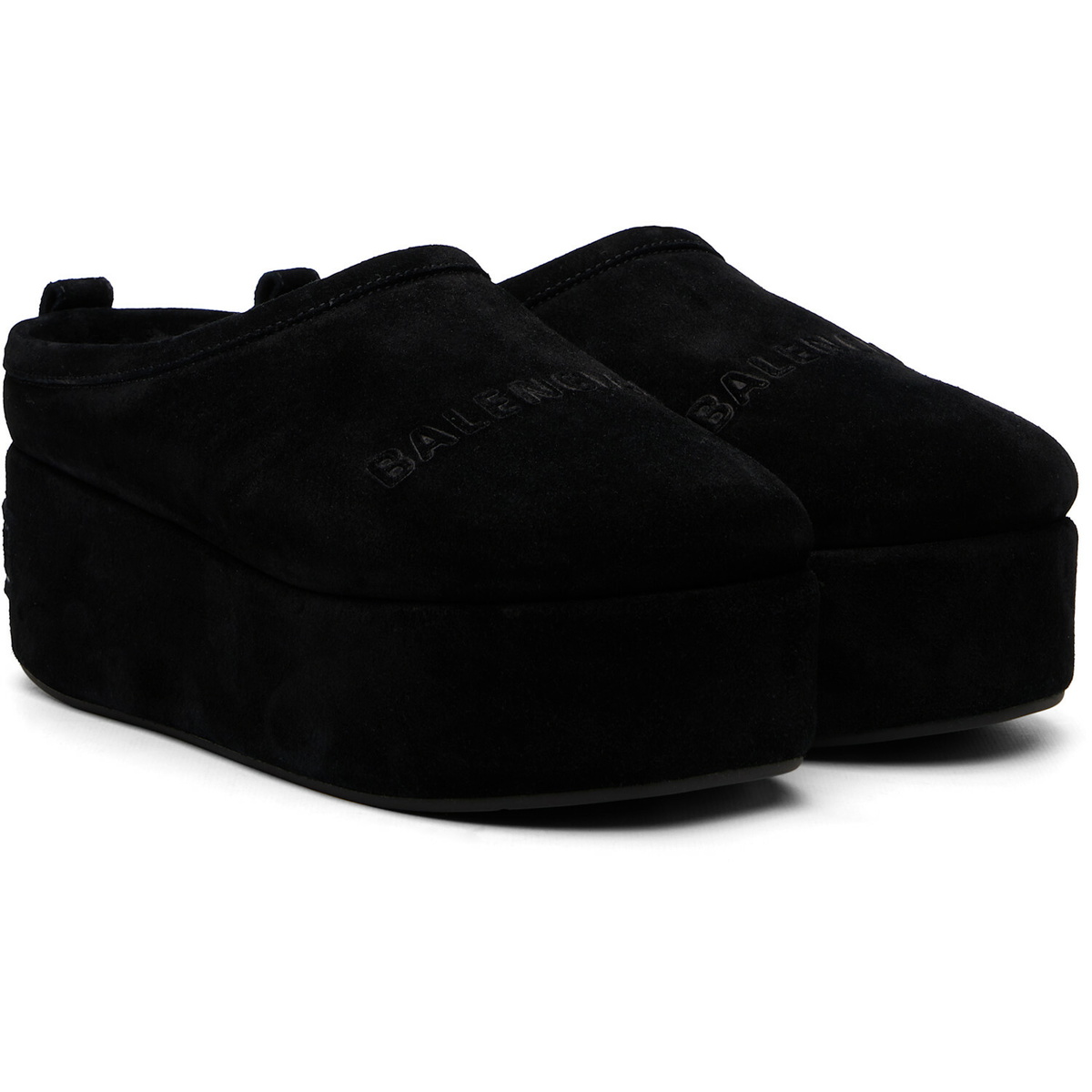 Balenciaga Black Alaska Soft Platform Loafers