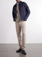 Stone Island - STONE ISLAND GHOST Ribbed Wool Cashmere Sweater - Neutrals