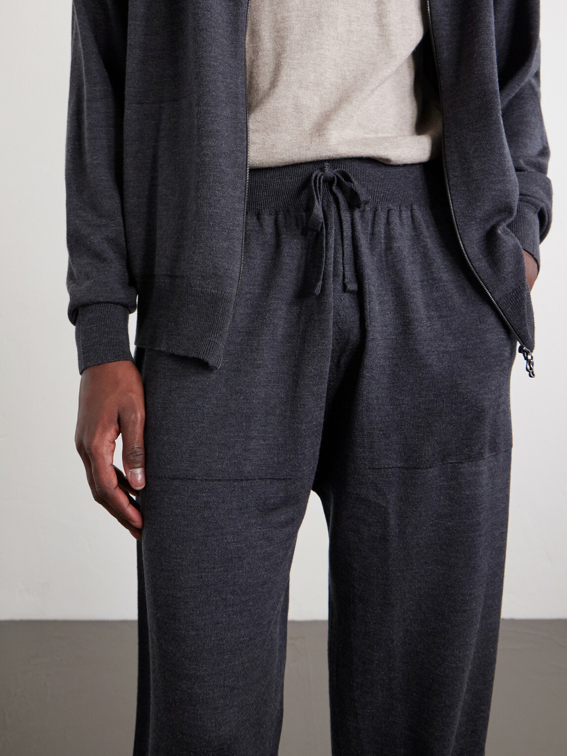 John Smedley - Henning Tapered Merino Wool Sweatpants - Gray