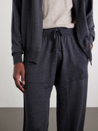 John Smedley - Henning Tapered Merino Wool Sweatpants - Gray