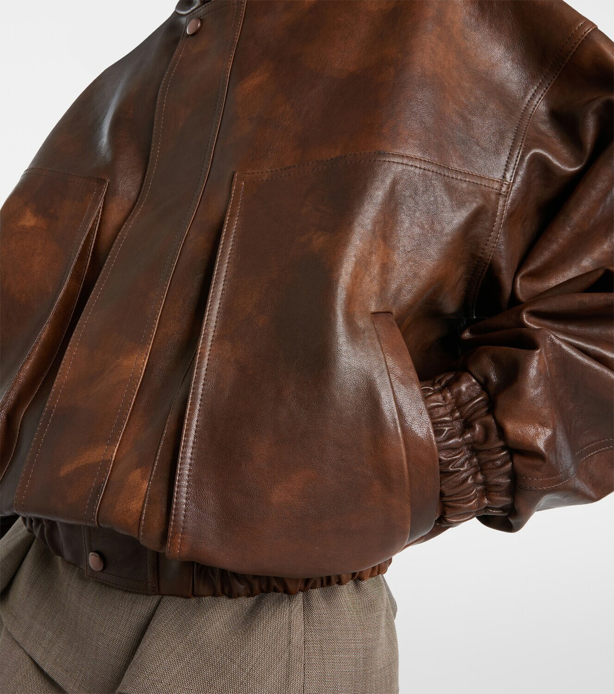 Magda Butrym Leather blouson jacket