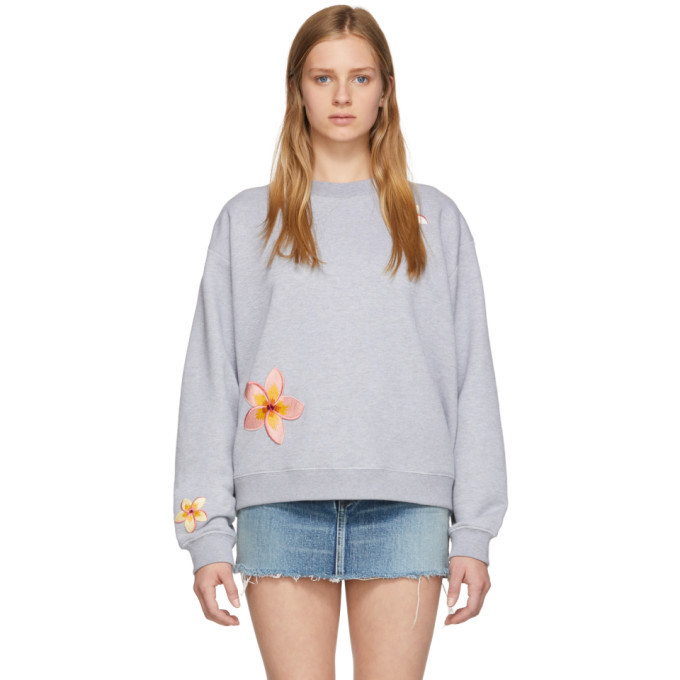 トップス Alanui Grey Hawaiian Map Sweatshirt M トップス Alanui Grey Hawaiian Map Sweatshirt M Alanui Grey