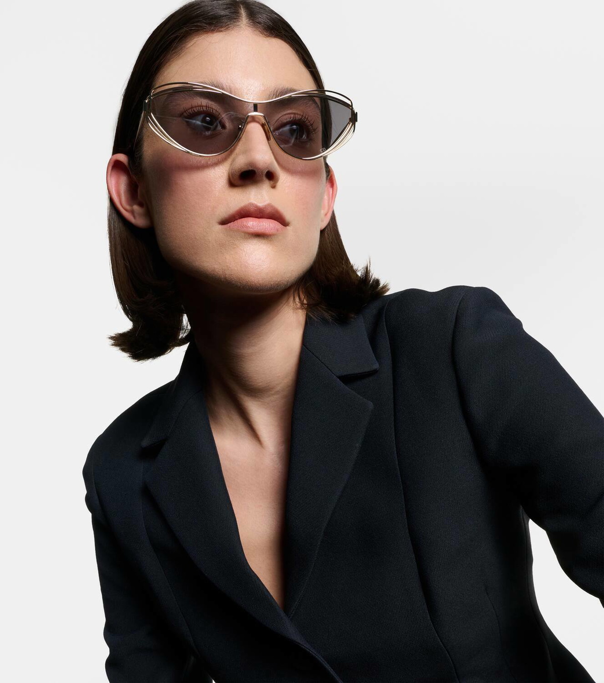 NEW DIOR FilDior M1U Sunglasses CAT EYE SUNGLASSES DIOR FILDIOR M1U DIOR EYEWEAR FilDior M1U cat-eye gold-tone sunglasses | NET  main image 3