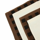 Baina Face Cloth Gift Set in Ivory/Tabac/Noir 