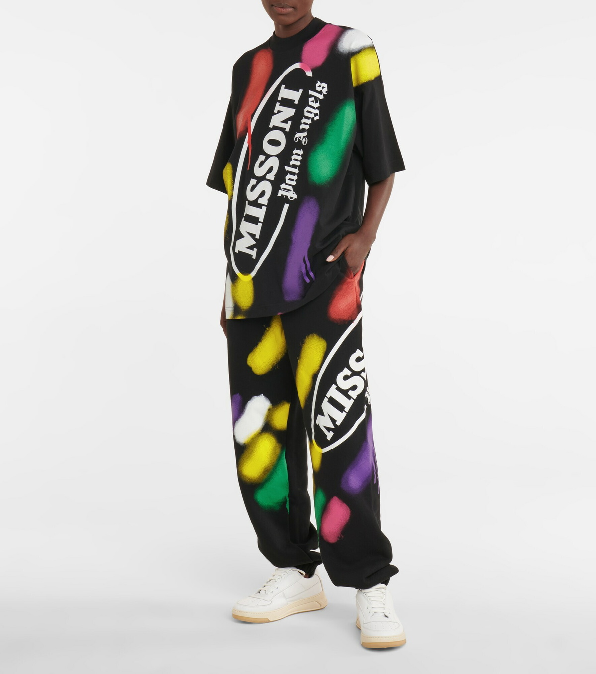 Palm Angels - x Missoni printed drawstring sweatpants