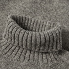 Jamieson's of Shetland Men's Roll Neck Knit in Steel Grey