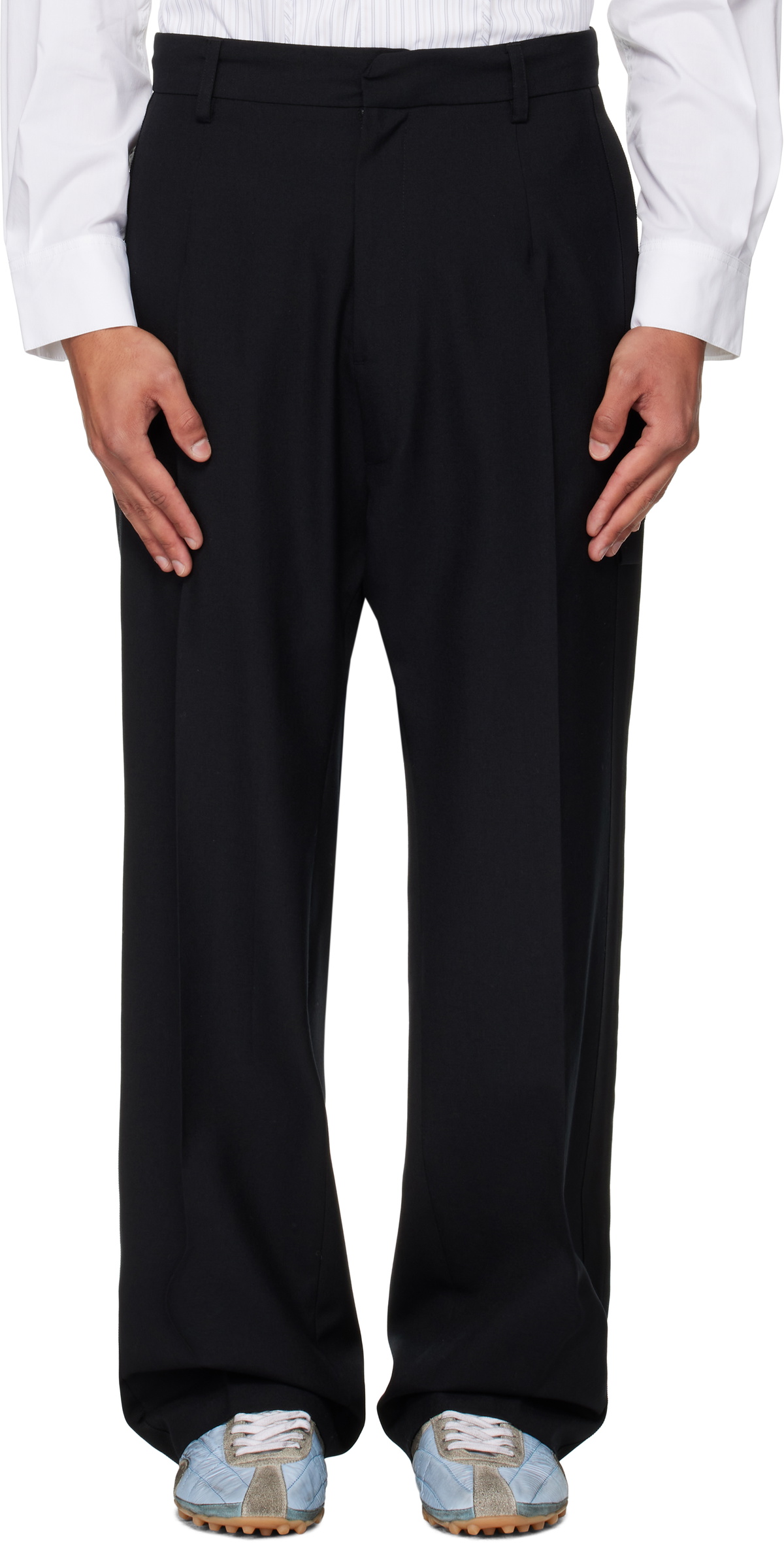 Stefan Cooke Black Zip Pocket Trousers Stefan Cooke