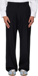 Stefan Cooke Black Tuxedo Trousers