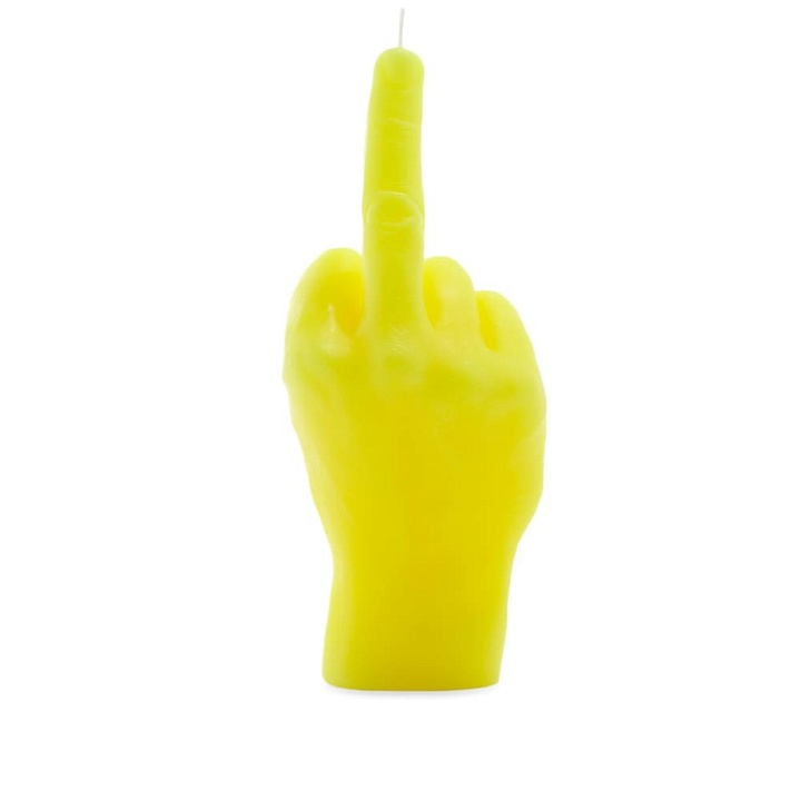 Photo: Candlehand F*ck You Candle in Neon Yellow