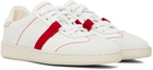 Salvatore Ferragamo White Garda Low Sneakers