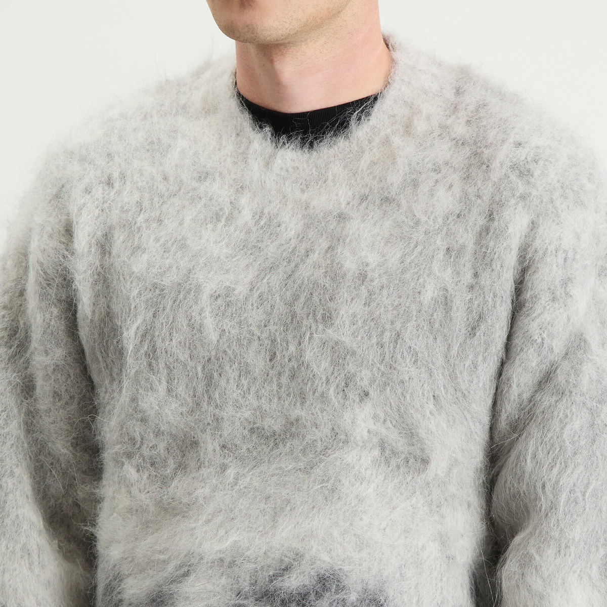Represent Men's Ombre Knit Sweater in Light Grey