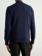 Kingsman - William Lockie Slim-Fit Merino Wool and Cashmere-Blend Zip-Up Cardigan - Blue