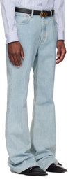 Valentino Blue 5 Pocket Flare Jeans