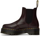 Dr. Martens Burgundy 2976 Quad Chelsea Boots