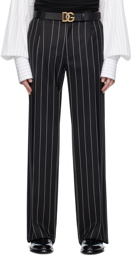 Dolce&Gabbana Black Straight-Leg Trousers