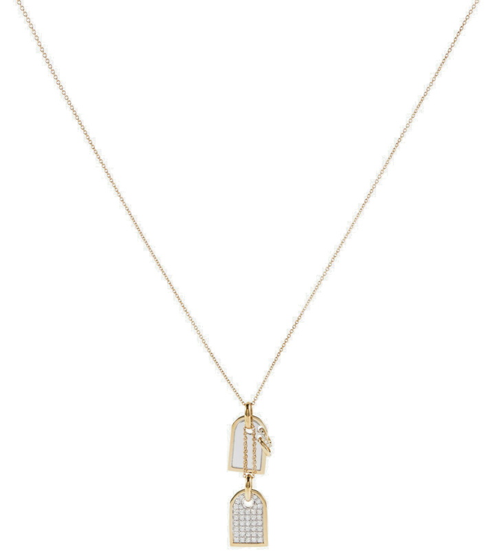 Photo: Rainbow K Medaille 9kt white and yellow gold necklace with diamonds
