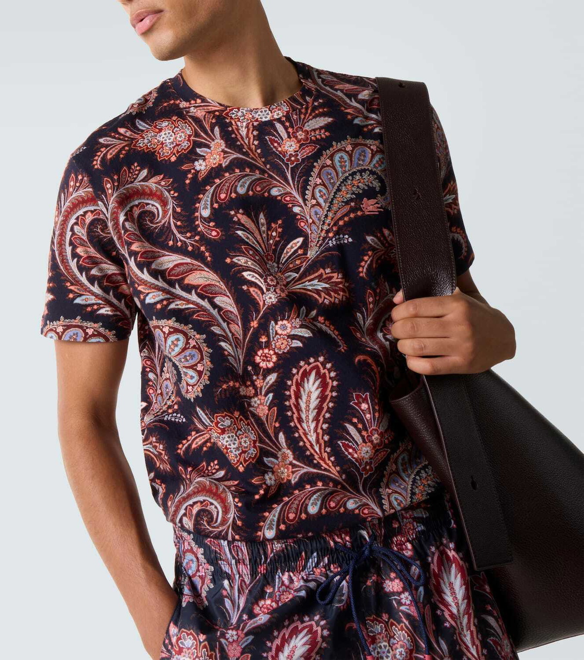 Etro Paisley cotton jersey T-shirt