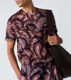 Etro Paisley cotton jersey T-shirt