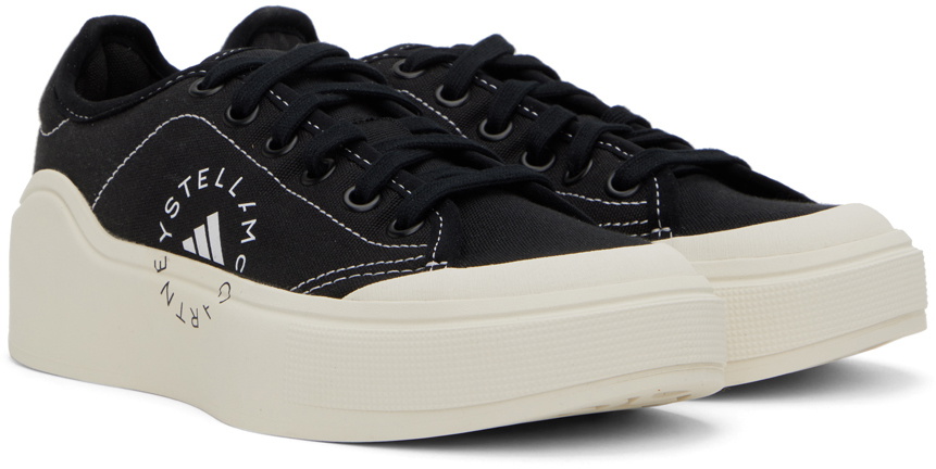 adidas by Stella McCartney Black Court Sneakers