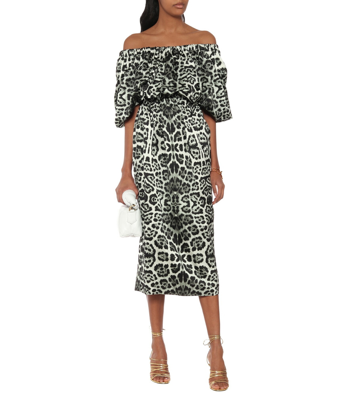 dries van noten off shoulder dress Dries Van Noten