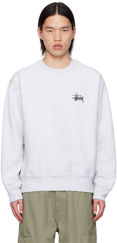 Photo: Stüssy Gray Basic Sweatshirt