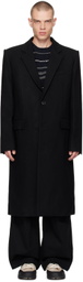 Juun.J Black Single-Breasted Coat
