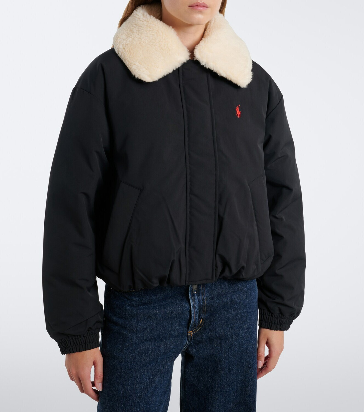 Polo Ralph Lauren Teddy-trimmed blouson jacket