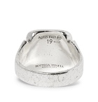 Bottega Veneta - Textured Sterling Silver Ring - Silver