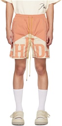 Rhude Orange Yachting Shorts