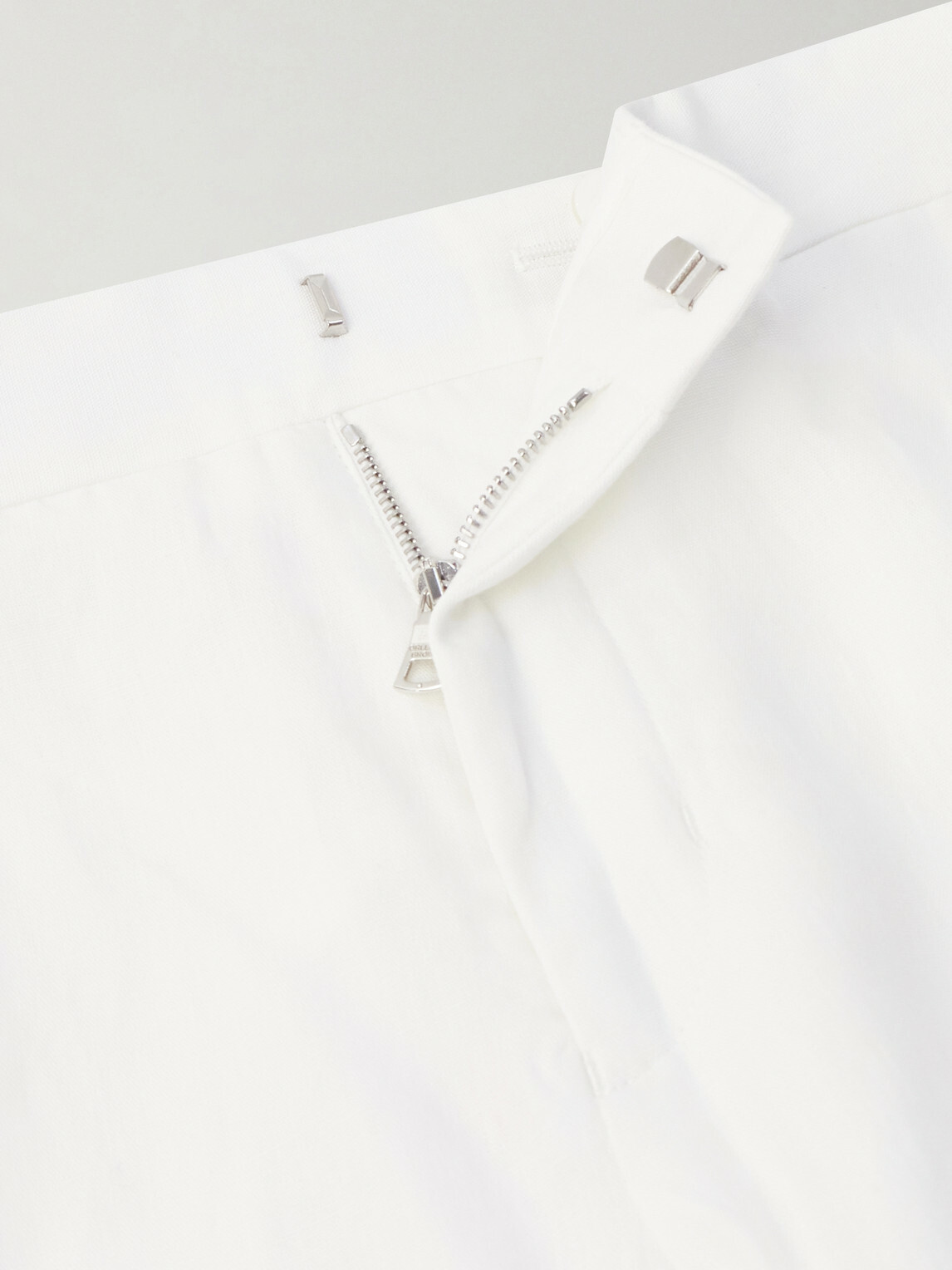 Orlebar Brown - Griffon Straight-Leg Linen Trousers - White