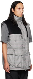 Feng Chen Wang Gray Printed Down Vest