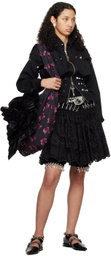 Chopova Lowena Black Daffy Shorts