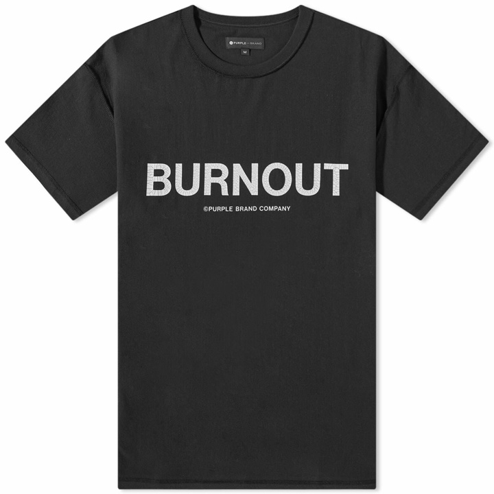 Photo: Purple Brand Men's Burnout T-Shirt in Black