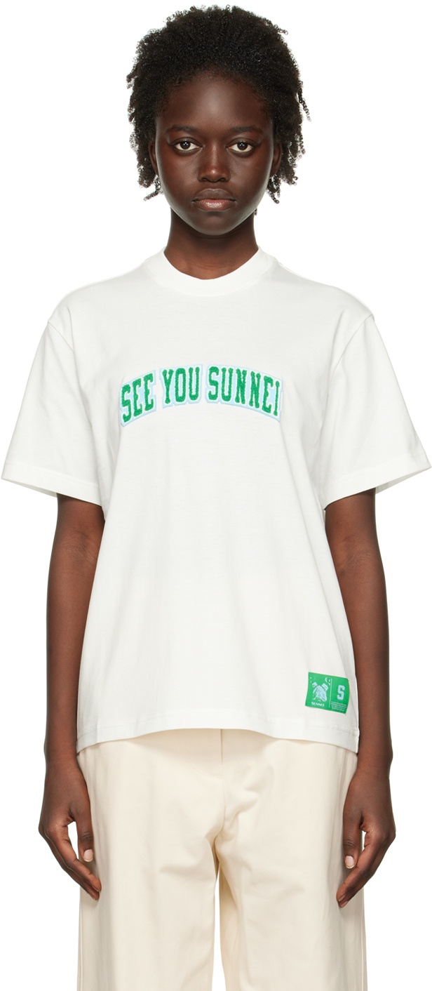 SUNNEI Off-White 'See You Sunnei' T-Shirt Sunnei