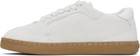 Palm Angels Off-White & Green New Palm 1 Suede Sneakers