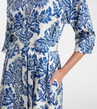 'S Max Mara Camelia printed silk midi dress
